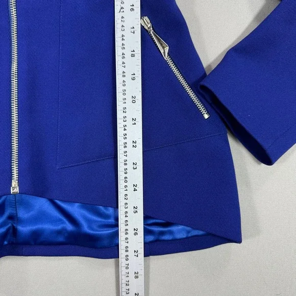 Thierry Mugler Jacket Women's Sz‎ 44 Royal Blue Blazer Wool Made in Italy - Picture 6 of 14